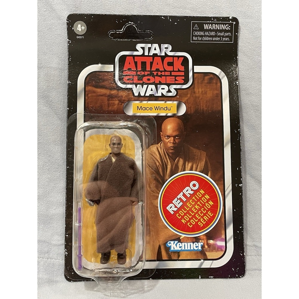 NEW Kenner Star Wars: Attack of Clones Retro Collection 3.75" Figure Mace Windu